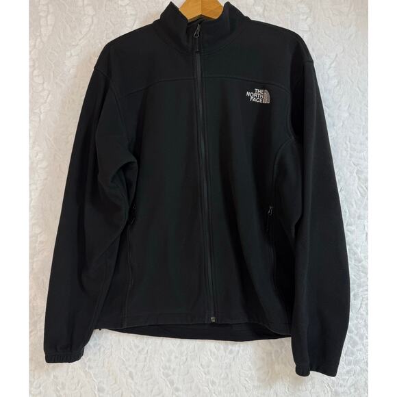 The North Face Full Zip Fleece Black Outdoor Layer Jacket L / XL *Measurements - Picture 1 of 9